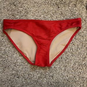 Red bikini bottoms